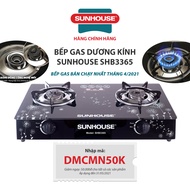 Bếp gas đôi Sunhouse SHB3365 Mới 100% đầu đốt công nghệ mới tiết kiệm gas Bảo Hành 12 Tháng