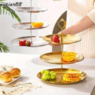 XUTIAN88WL Stainless Steel Fruit Stand, Stainless steel Not Easily Deformed Cake Dessert Tray, With 