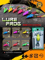 Umpan Pancing Casting Soft Frog / Lure Frog / Kodok Katak Hand Made (2cm - 3.5cm) Satuan - Toms Fish