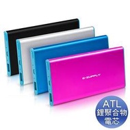 @【ATek購物網】E-SUPPLY 極薄花蝴蝶 6000mAh 行動電源 (桃紅色)