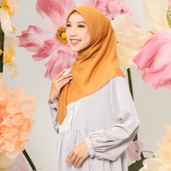 Umama Scarf - Kerudung Polos Jilbab Segi Empat Hijab Daily Paris Olive Laser Cut