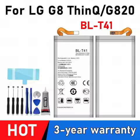 BL-T41 Battery For Lg G8 ThinQ LMG820QM7 LMG820UM1 LM-G820UMB LMG820UM0 LM-G820N Mobile Phone Bateri