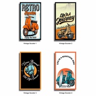 Wall Decoration Poster Display Wall Decor Vintage Scooter Vespa Vintage Home Room Decoration