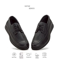 Victor Lebron Black Men's Formal Shoes Casual Black Loafers for Work, Office, College, and Invitatio