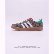 2023  originals x Gucci Gazelle Classic casual board shoes Vintage men's and women's sneakers 9NKZ
