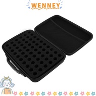 WEY Alcoho Ink Storage Organizer, EVA Holds 60 Bottles Alcohol Ink Storage Box, Internal Pockets Har