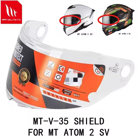 MT-V-35 Helmet Visor For MT ATOM 2 SV Anti-UV Dustproof Helmet Lens Helmet Accessories Sunglasses