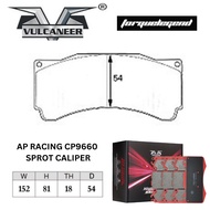 VULCANEER AP RACING CP9660 SPORT CALIPER BRAKE PAD 24132UG