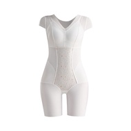 Body Shaping Seamless Bodysuit Postpartum One-piece Waist and Abdomen Shaping Slimming Thin Stripped