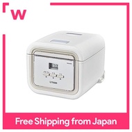 TIGER rice cooker 3 Go microcomputer Natural White with living alone for the recipe tacook cooked JAJ-G550-WN