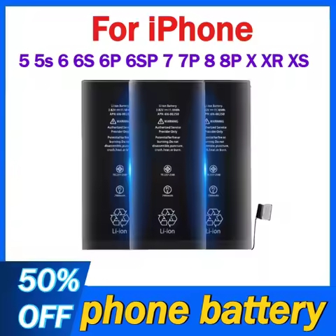 High-Capacity Mobile Phone Battery for IPhone 5 5s 6 6S 6P 6SP 7 7P 8 8P X XR XS XSMAX Batteries