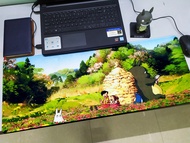 [CHỐNG NƯỚC] Lót chuột bàn di chuột cỡ lớn 80x30/90x40 cm siêu dày ANIME TOTORO