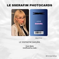 LE SSERAFIM SAKURA Photocards (Sakura, Kim Chaewon, Huh Yunjin, Kazuha, Hong Eunchae)