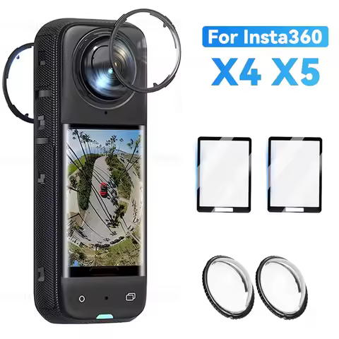 For Insta360 X4 X5 Lens Guard Cap Lens Protector Rotating Anti-Scratch Protective Kit 360°Video Came