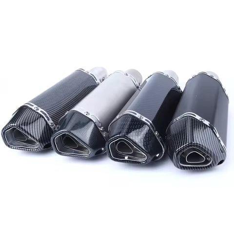 370mm and 470mm Motorcycle Exhaust Pipe Muffler Silencer Escape Moto DB Killer For YAMAHA SUZUKI KAW