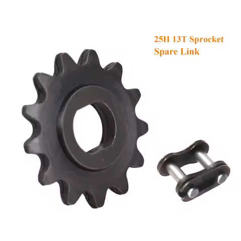 25H Chain 13T Teeth Motor Sprocket Master Link Replacement for Razor MX/SX500 MX650 Dirt Rocket Bike