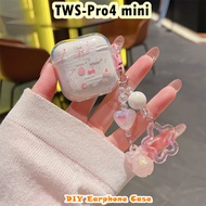 【Direct supply】For TWS-Pro4 mini Case DIY Cartoon Creative Soft Silicone Earphone Case Casing Cover