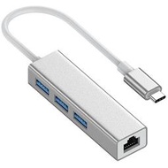 線材轉接線轉接頭USB3.0百兆鋁合金免驅網卡HUB usb轉RJ45集線器電腦3.0hub擴展塢