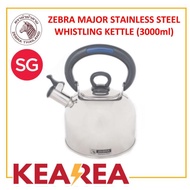 Zebra Stainless Steel Whistling Kettle Major 3L