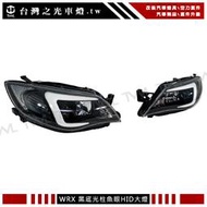 《※台灣之光※》SUBARU WRX IMPREZA 10 11 09 13 14 12年光柱魚眼黑底HID頭燈大燈組