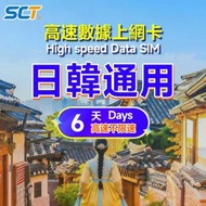 6日【日韓兩地可用】(3GB) 韓國 5G/4G無限上網卡數據卡SIM咭｜韓國SIM卡｜韓國電話卡｜韓國數據卡