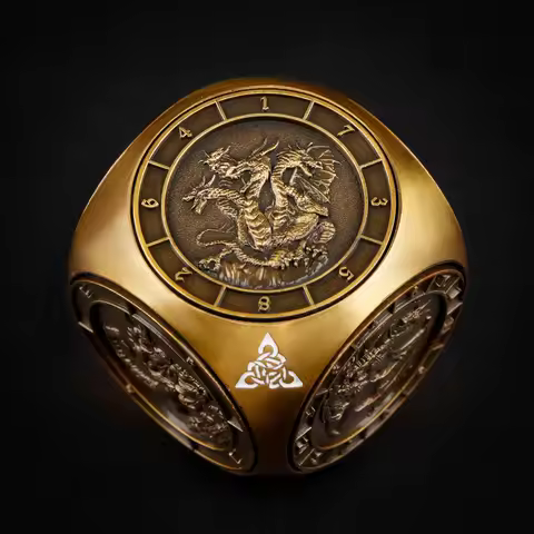 DND Spinner Dice,7 in 1 Metal Dice Set with 3D Relief for Dungeons and Dragons Gifts,Cool Polyhedral