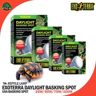 Exoterra Daylight Basking Spot / Torto Tortoise Sulcata Iguana Reptile Cage Warming UVA Lamp