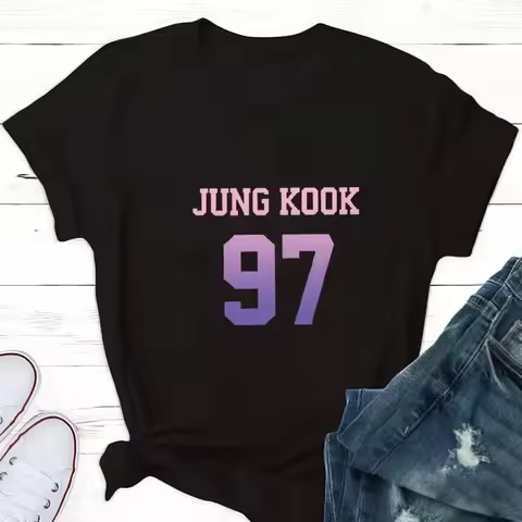 Tops for Women V(taehyung) Jungkook Fan T Shirt Women Suga Kpop Harajuku Tshirt Woman Tshirts Aesthe
