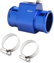 Universal Blue Water Temperature Temp 26mm-40mm Sensor Gauge Joint Pipe Radiator Hose Adapter with 2