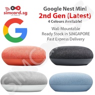 Google Nest Mini 2nd Gen - Smart Speaker with SG Warranty + Safety Mark - Spotify / Google Assistant / SG Local Warranty