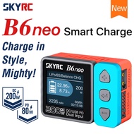 SkyRC B6 neo Smart Charger DC 200W PD 80W LiPo Battery Balance Charger SK-100198 Compact 6S Charger 