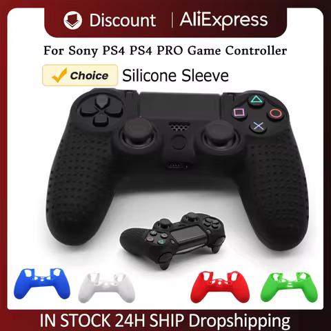 Non-slip Soft Silicone Case Grip Cover Skin for PS4/PS4 PRO/PS4 SLIM Game Controller