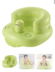 Richell 嬰兒充氣冲凉學坐椅 綠色