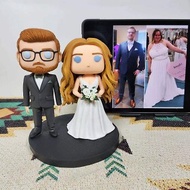 客製化3D人像公仔 訂製手工Funko Pop情侶父母夫妻結婚週年禮物
