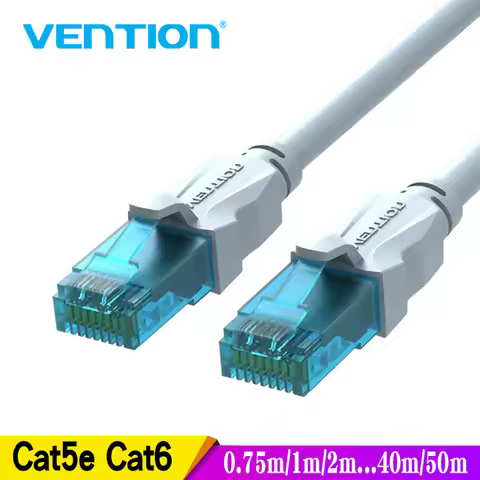Vention Ethernet Cable Cat5e Lan Cable UTP CAT 6 RJ 45 Network Cable 5M/10m/20m/40m Patch Cord for L