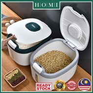 📦5kg Rice Storage Box Grains Bucket Bekas Beras Food Container Pet Food Container Rice Bucket Bekas Simpanan Beras