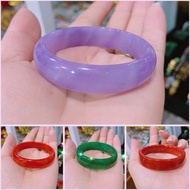 Vòng tay đá Ngọc Cẩm Thạch ni 49/50 tuýt B bản vuông bản hẹ chột 12li trẻ trung xinh đẹp lên nước đẹ