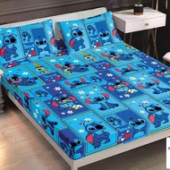 3in1 Stitch Bedsheet Cotton Character Bedsheet Single/Queen Size Bedsheet Set