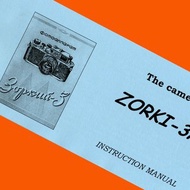 ENGLISH MANUAL for ZORKI-3M camera Russian Leica LTM copy INSTRUCTION BOOKLET