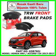 Honda HRV / Accord T2A 2013 - 2017 TRW Front Brake Pads ( GDB7901 )