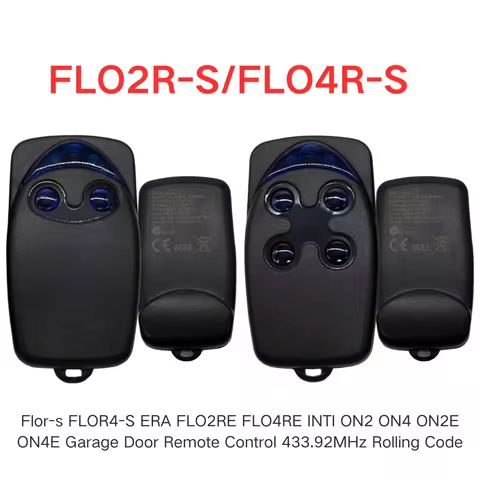 Nice Flor Flo2r FLO2R-S FLO4R-S Remote Control 433.92MHz Rolling Code Compatible FLO2RE FLO4RE ERA O