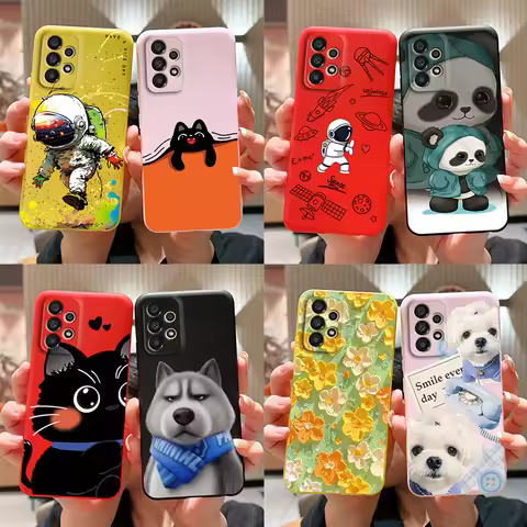 For Samsung A73 5G Case A53 A33 Astronaut Shockproof Phone Cases for Samsung Galaxy A33 5G Cover A73