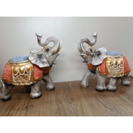 Thai Elephant Figurine Elephant Figurine 1 Pair Elephant Figurine Elephant statue