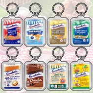 Acrylic Keychain Double Sided DIY, Transparent Keychain Gardenia Bread