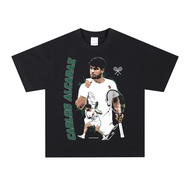Carlos Alcaraz American Retro Tennis T-Shirt Pure Cotton Good Ventilation Long Sleeves