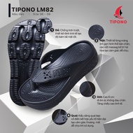 [CHÍNH HÃNG] Dép Kẹp TIPONO LM82 Dép Xỏ Ngón Đúc Nguyên Khối Nữ đế cao 6 cm Tôn Dáng - Tặng Vớ trust