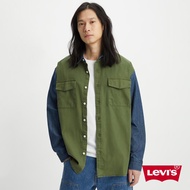 Levis 男款 Oversize寬鬆版拼接牛仔襯衫外套 熱賣單品