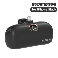 Kuulaa 20W Mini Powerbank พาวเวอร์แบงค์ ขนาดเล็ก แบบพกพา 5000mah Power Bank แบตสำรองไร้สายแบบ Powerb