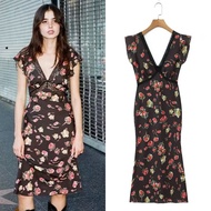 Black Lace V Neck Dress 80038 (TENC)