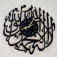 40x40cm jam dinding kalimah